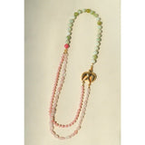 Spring Bird Gemstone Necklace | Detachable Layered Collar Necklace - floysun