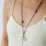 Spring Lace Key & Heart Lock Necklace With Zirconia Accents - floysun