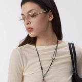 Spring Lace Key & Heart Lock Necklace With Zirconia Accents - floysun
