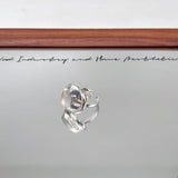 Square Natural White Crystal Open Ring - floysun