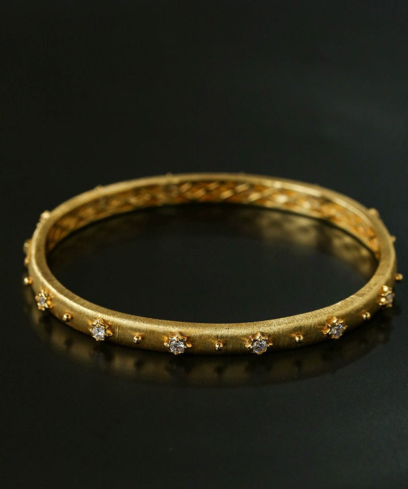 Star - Embellished Narrow Cuff Bracelet - floysun