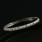 Star - Embellished Narrow Cuff Bracelet - floysun