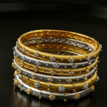 Star - Embellished Narrow Cuff Bracelet - floysun