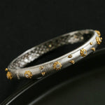 Star - Embellished Narrow Cuff Bracelet - floysun
