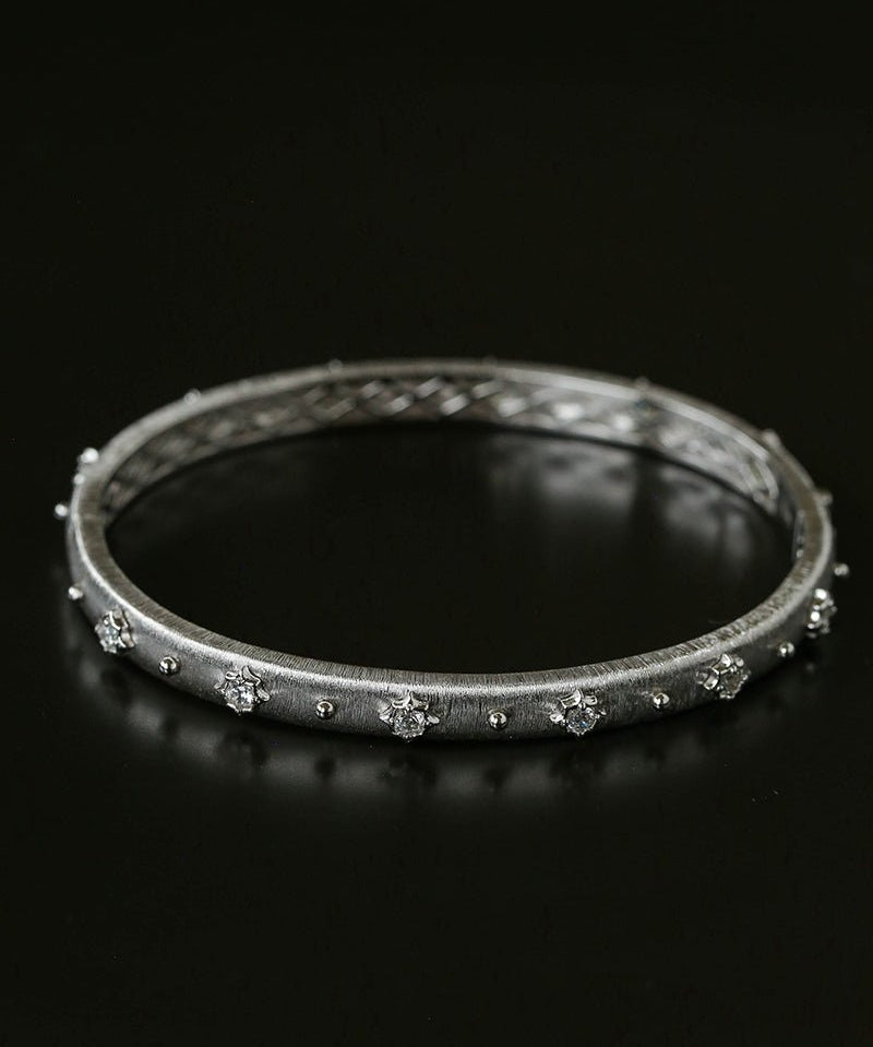 Star - Embellished Narrow Cuff Bracelet - floysun