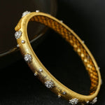 Star - Embellished Narrow Cuff Bracelet - floysun