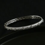 Star - Embellished Narrow Cuff Bracelet - floysun
