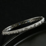 Star - Embellished Narrow Cuff Bracelet - floysun