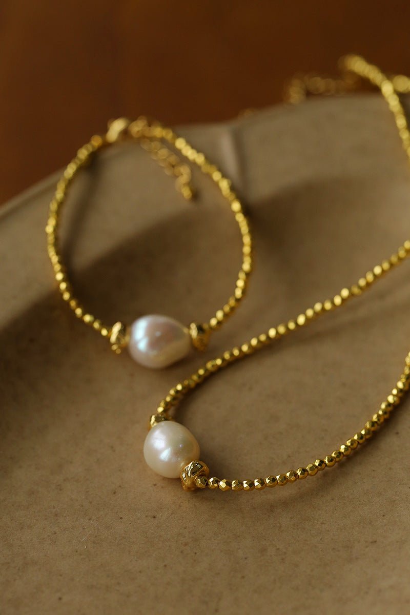 Starlight Disco Bead Bracelet with Pearl Accent - floysun