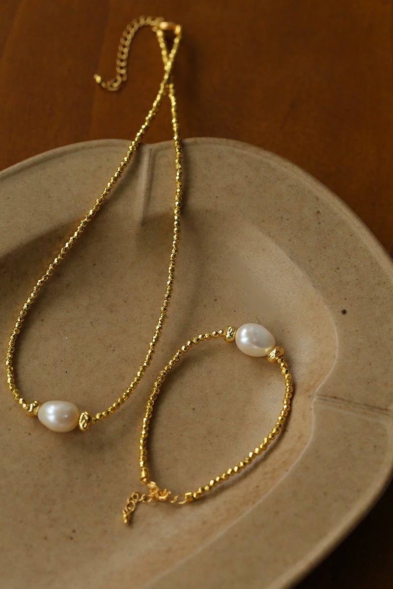 Starlight Disco Bead Bracelet with Pearl Accent - floysun
