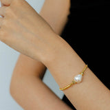 Starlight Disco Bead Bracelet with Pearl Accent - floysun