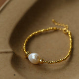 Starlight Disco Bead Bracelet with Pearl Accent - floysun