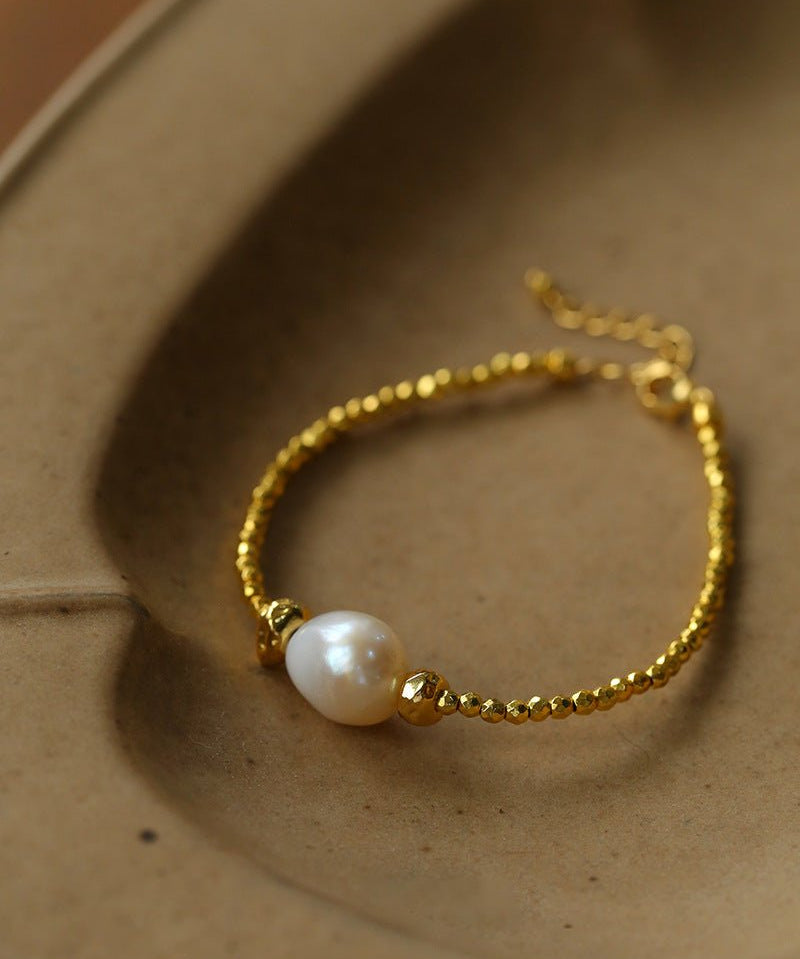 Starlight Disco Bead Bracelet with Pearl Accent - floysun