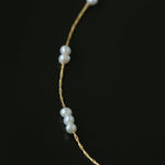 Starry Scattered Irregular Freshwater Pearl Collarbone Necklace - floysun