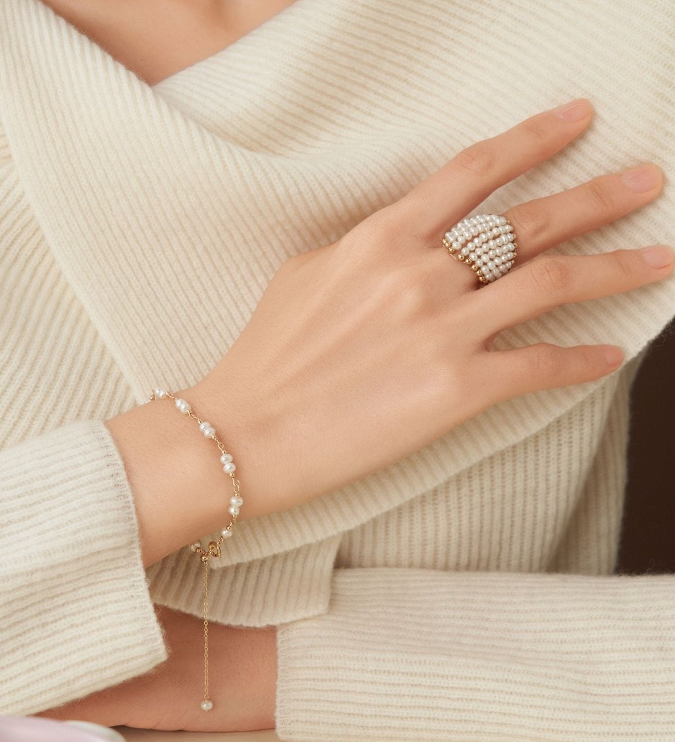 Starry Series Vintage Slide Beads Adjustable Ring - floysun