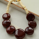 Statement Handcrafted Dragon Bean & Ivory Nut Necklace - floysun