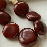 Statement Handcrafted Dragon Bean & Ivory Nut Necklace - floysun