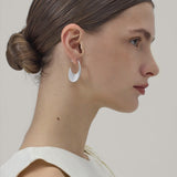 Stellar C - Shape Pavé Zirconia Earrings - floysun