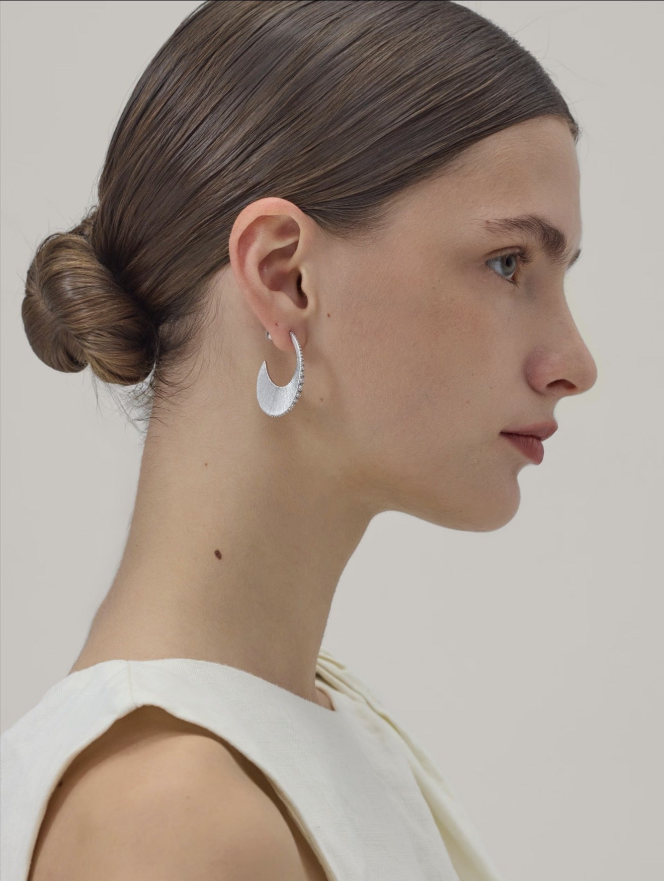 Stellar C - Shape Pavé Zirconia Earrings - floysun