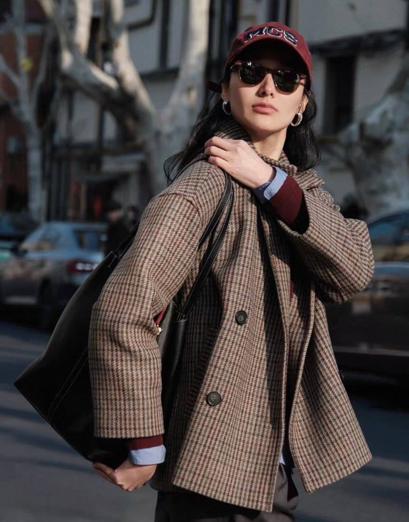 Stellar C - Shape Pavé Zirconia Earrings - floysun