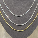 Sterling Silver 2.0mm Octagon Snake Chain Necklace - floysun