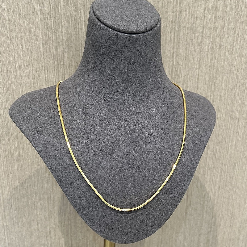 Sterling Silver 2.0mm Octagon Snake Chain Necklace - floysun