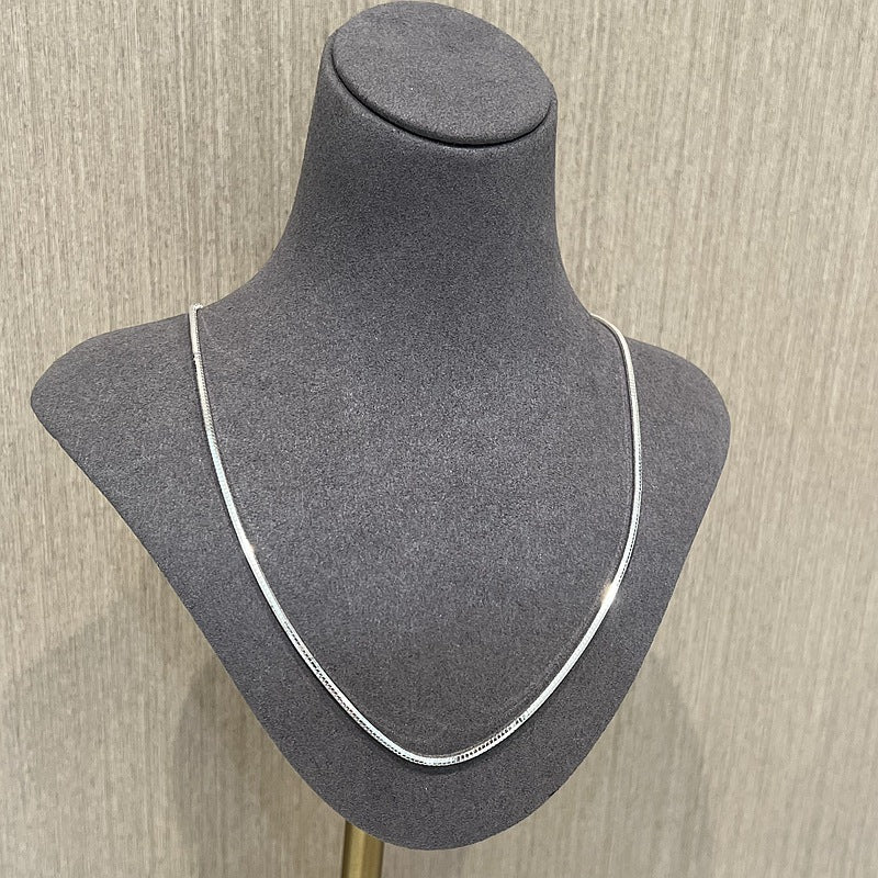 Sterling Silver 2.0mm Octagon Snake Chain Necklace - floysun