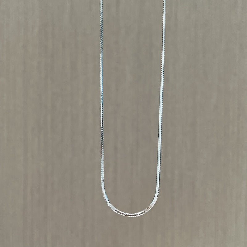 Sterling Silver 2.0mm Octagon Snake Chain Necklace - floysun