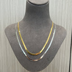 Sterling Silver 2.1mm/ 3.0mm Blade Snake Chain Necklace - floysun