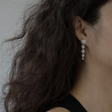 Sterling Silver Floral Drop Earrings - floysun