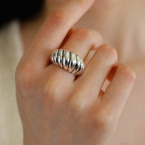 Sterling Silver Scallop Ring - floysun