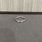Sterling Silver Snake Chain Ring with Zircon - floysun