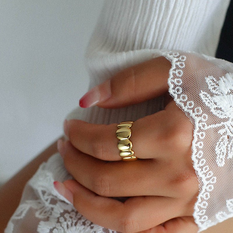 Sterling Sliver Lace Ring - floysun