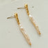 Streamer Toothpick Baroque Pearl Earrings - floysun