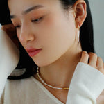 Streamer Toothpick Baroque Pearl Necklace - floysun