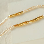 Streamer Toothpick Baroque Pearl Necklace - floysun