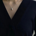 Stylish Small Water Drop Pendant Necklace - floysun