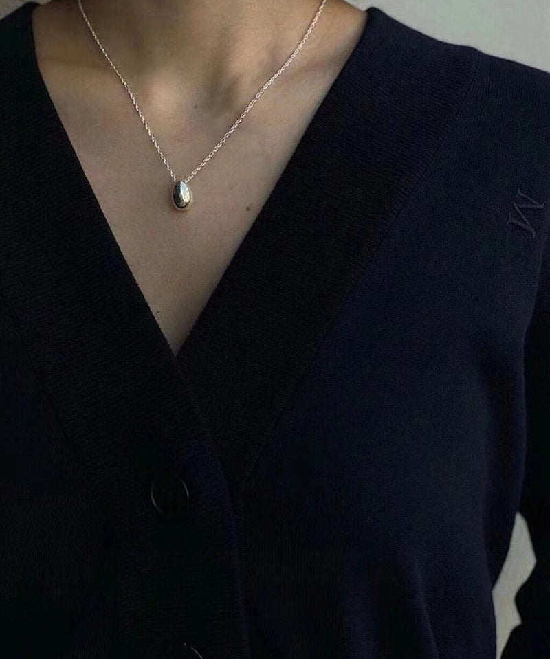 Stylish Small Water Drop Pendant Necklace - floysun
