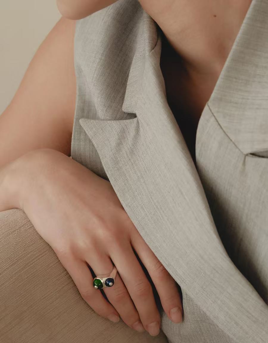Summer New Colorful Glass Bead Open Ring - floysun