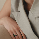 Summer New Colorful Glass Bead Open Ring - floysun