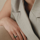 Summer New Colorful Glass Bead Open Ring - floysun