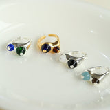 Summer New Colorful Glass Bead Open Ring - floysun