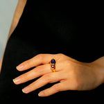 Summer New Colorful Glass Bead Open Ring - floysun