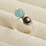 Summer New Colorful Glass Bead Open Ring - floysun