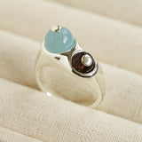 Summer New Colorful Glass Bead Open Ring - floysun