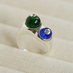 Summer New Colorful Glass Bead Open Ring - floysun