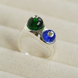 Summer New Colorful Glass Bead Open Ring - floysun