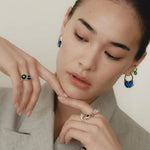 Summer New Colorful Glass Bead Open Ring - floysun
