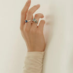 Summer New Colorful Glass Bead Open Ring - floysun