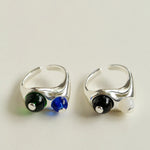 Summer New Colorful Glass Bead Open Ring - floysun